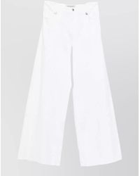 ERMANNO FIRENZE - High Waist Denim Trousers Wide Leg - Lyst