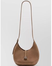 Courreges - Small Leather Cross-Body Bag - Lyst