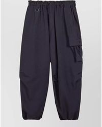 Y-3 - Recycled Polyester Wide Leg Cargo Trousers - Lyst