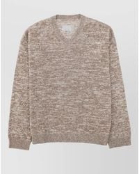 Maison Margiela - V Neck Wool Sweater Regular Fit - Lyst