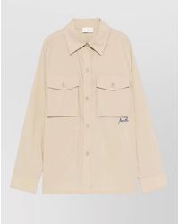 P.A.R.O.S.H. - Cotton Blend Shirt Jacket - Lyst