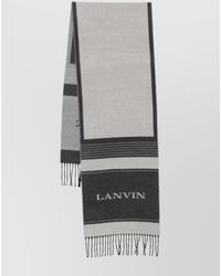Lanvin - Logo-Lettering Scarf - Lyst