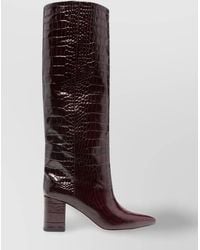 Paris Texas - Leather Croc-Effect Ankle Boots - Lyst