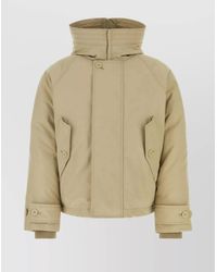 Ferragamo - Padded Jacket With High Collar And Hood - Lyst