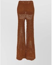 Ermanno Scervino - Crochet Flared Trousers - Lyst