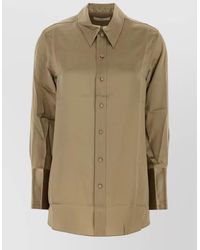 Co. - Satin Shirt Long Sleeves Button Cuffs - Lyst