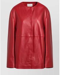 Loulou de Saison - Atalia Leather Jacket Long Sleeves - Lyst