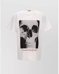 McQueen - Regular-Fit Skull-Print T-Shirt - Lyst