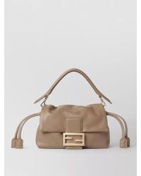 Fendi - Baguette Small Leather Clutch Bag - Lyst