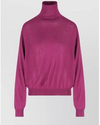 Saint Laurent - Wool Roll Neck Jumper - Lyst