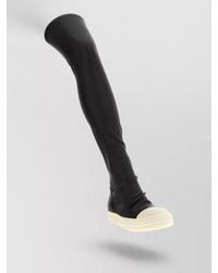 Rick Owens - Over The Knee Leather Stretch Sneakers - Lyst