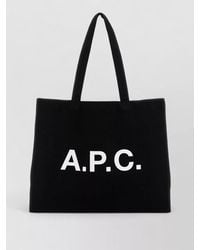 A.P.C. - Canvas Diane Shopping Tote Bag Dual Handles - Lyst