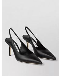 Jimmy Choo - Leather Slingback Pumps Pointed Toe Stiletto - Lyst