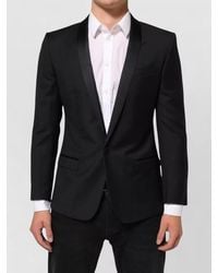Dolce & Gabbana - Silk Blend Single-Breasted Suit Jacket - Lyst