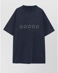 Balenciaga - Star Graphic Crew Neck Short Sleeve Shirt - Lyst