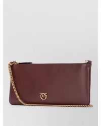 Pinko - Love Bag Flat Leather Shoulder Bag - Lyst