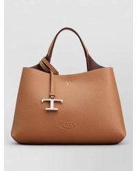 Tod's - Leather Tote Bag Shoulder Strap - Lyst