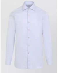 Kiton - Long Sleeve Shirt Button Down Collar - Lyst