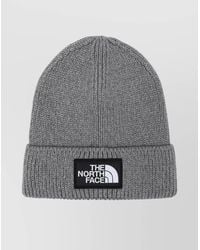 The North Face - Logo Patch Beanie Folded Cuff - Lyst