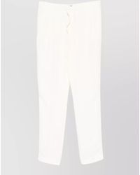 Fabiana Filippi - Relaxed Straight Leg Trousers Elasticated Waistband - Lyst