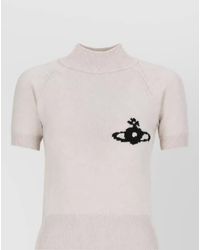 Vivienne Westwood - Wool High Neck Short Sleeve Sweater - Lyst