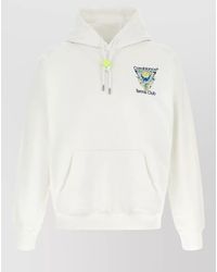 CASABLANCA - Tennis Club Icon Hooded Knit Sweatshirt - Lyst