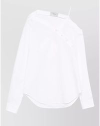 Coperni - Cotton Asymmetric Long-Sleeve Shirt - Lyst
