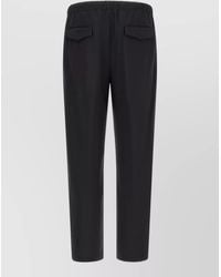 Lardini - Virgin Wool Tailored Pants Back Pockets - Lyst