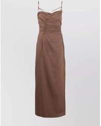 Jacquemus - Gaua Dress With Ankle-Length And Draped Detailing - Lyst