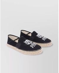 KENZO - Round Toe Canvas Espadrilles - Lyst