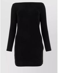 DSquared² - Viscose Long-Sleeve Open-Back Mini Dress - Lyst