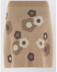 KENZO - Hana Dots Knit Skirt Floral Pattern - Lyst