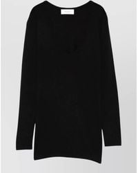 Lisa Yang - Cotton Cashmere Scoop Neck Long-Sleeve Sweater - Lyst