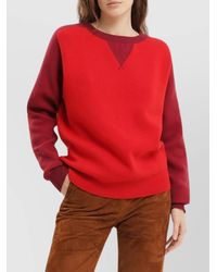 1989 STUDIO - Color Block Crew Neck Sweatshirt - Lyst