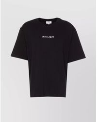 Maison Kitsuné - Logo Embroidery Oversized T-Shirt - Lyst