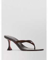 AMINA MUADDI - Leather Juliette Thong Mules - Lyst