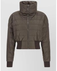 Rick Owens - Moncler Cropped Down Jacket High Collar - Lyst