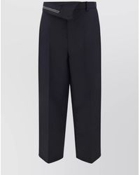 Fendi - Tailored Trousers With Belt Loops And Wide Leg - Lyst