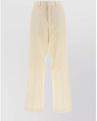 Ami Paris - Virgin Wool Wide-Leg Tailored Trousers - Lyst