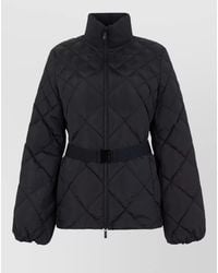 Moncler - Quilted Belted Puffer Jacket - Lyst
