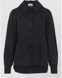 FARM Rio - Embroidered Long Sleeve Shirt Lace Collar - Lyst