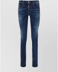 DSquared² - Cotton Slim-Fit Straight-Leg Jeans - Lyst