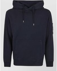 C.P. Company - Cotton Hooded Sweatshirt Lens Arm Pocket - Lyst