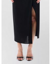 ANDAMANE - Gia Jersey Long Sleeve Midi Dress - Lyst