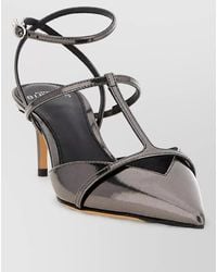 Alexandre Birman - Leather T-Strap Pumps - Lyst