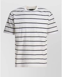 Beams Plus - Striped Crew Neck T Shirt Chest Pocket - Lyst