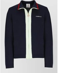 CASABLANCA - High Neck Wool Jacket Long Sleeves - Lyst