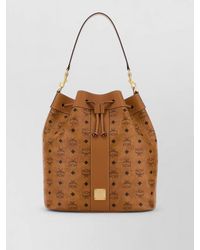 MCM - Dessau Large Canvas Printed Bucket Bag - Lyst