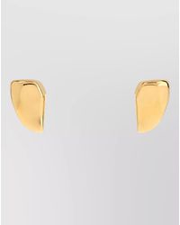 Bottega Veneta - Prisma Small Metal Stud Earrings - Lyst