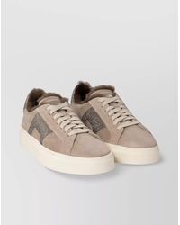 Santoni - Double Buckle Low-Top Rubber Sole Sneakers - Lyst